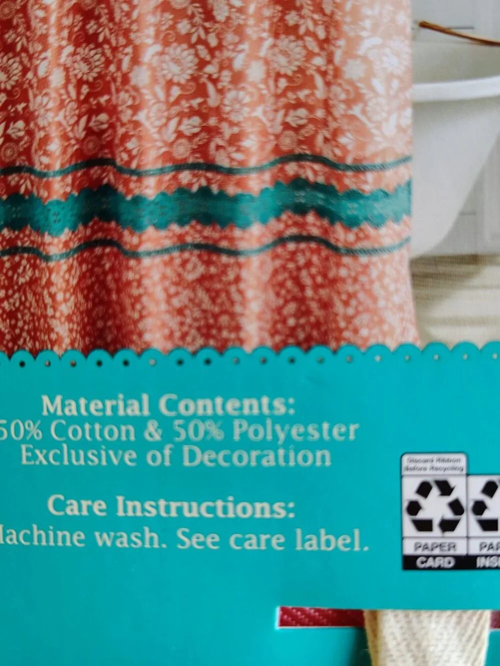 Brand new The Pioneer Woman Mazie Medallion Fabric Shower curtain